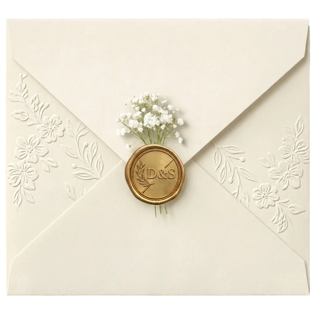 Sobre de invitación Daniela & Santiago