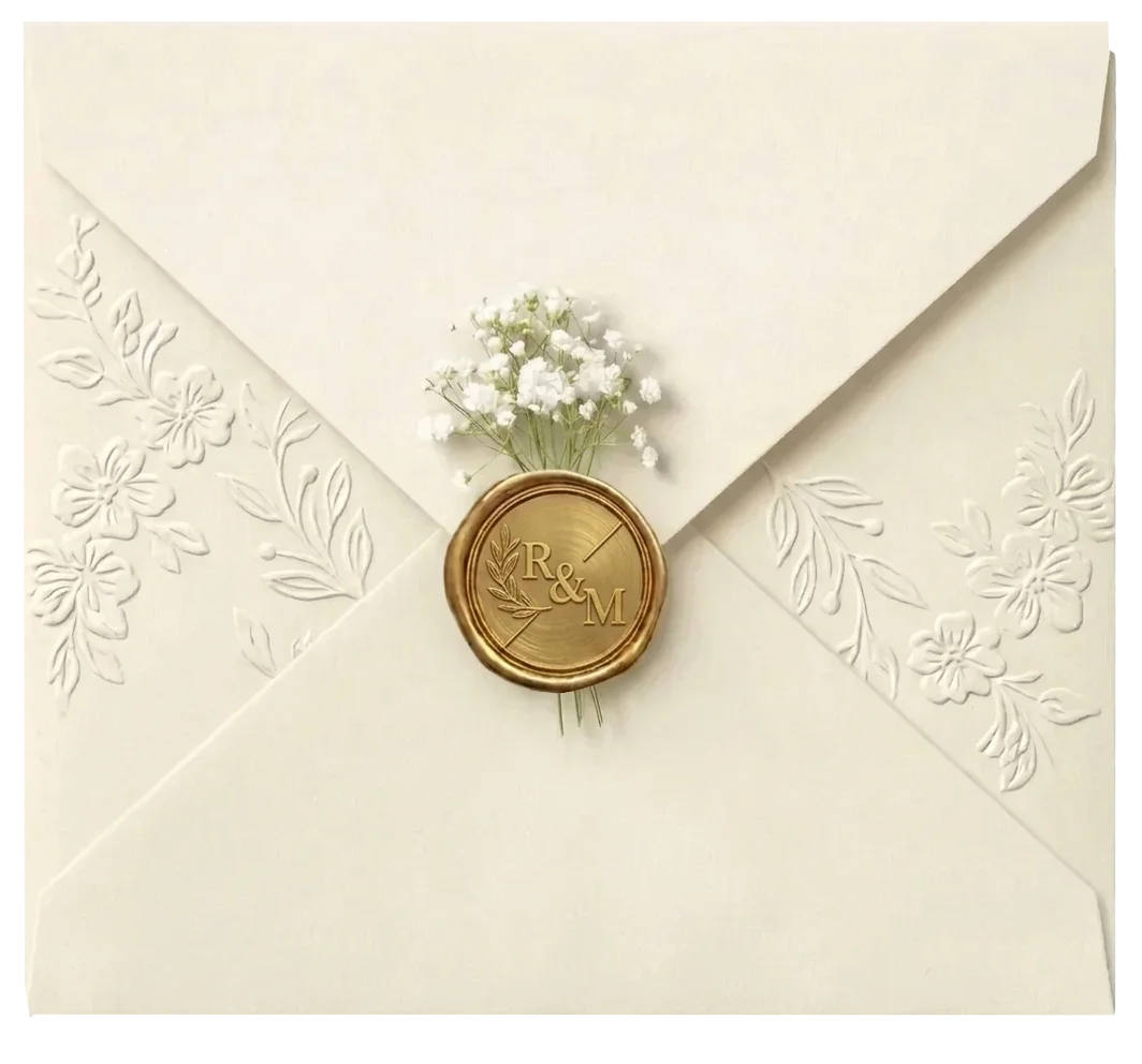 Sobre de invitación Cristina & Ronny